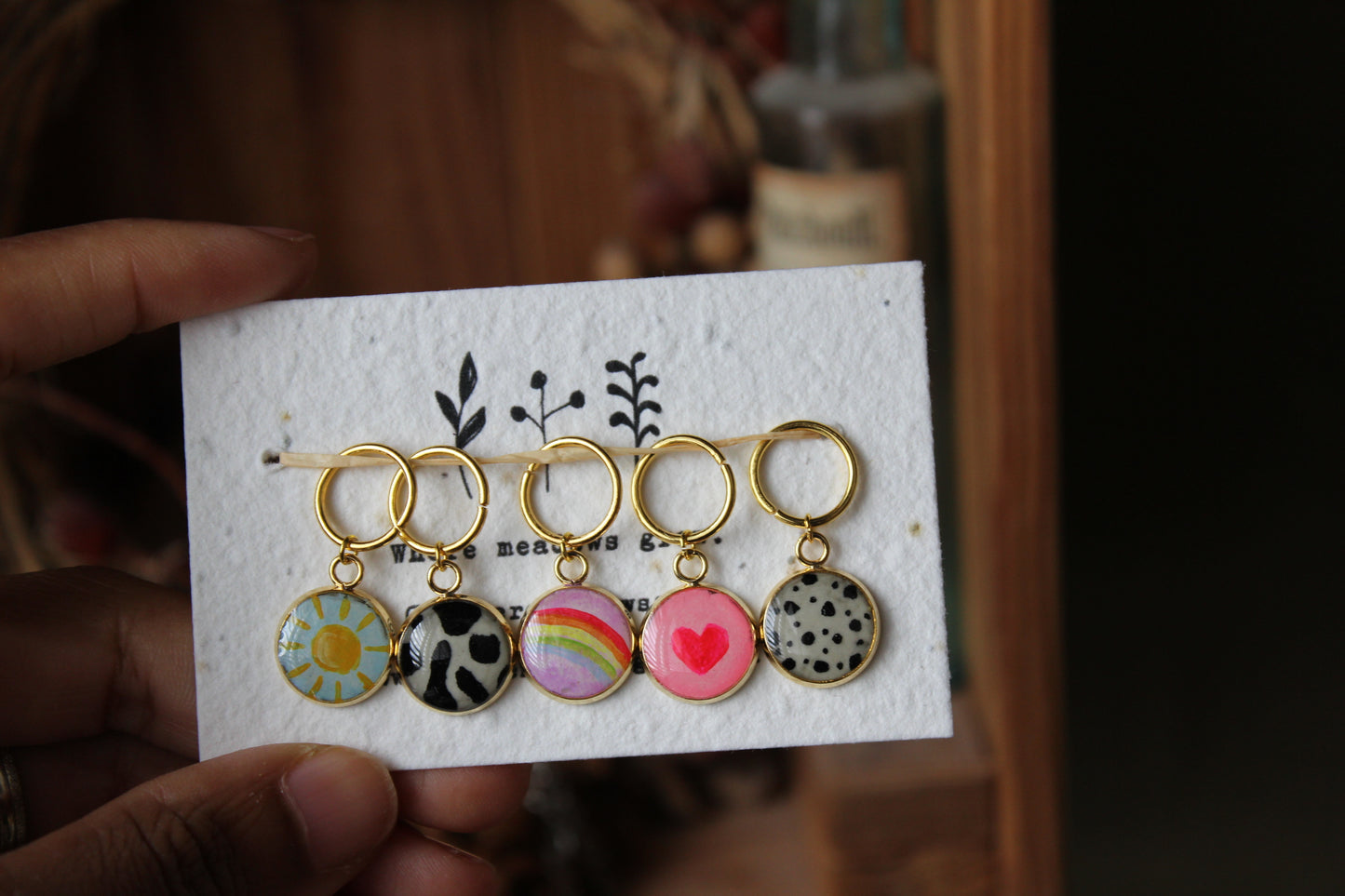 Summer, Sun and Rainbow Stitchmarker Set