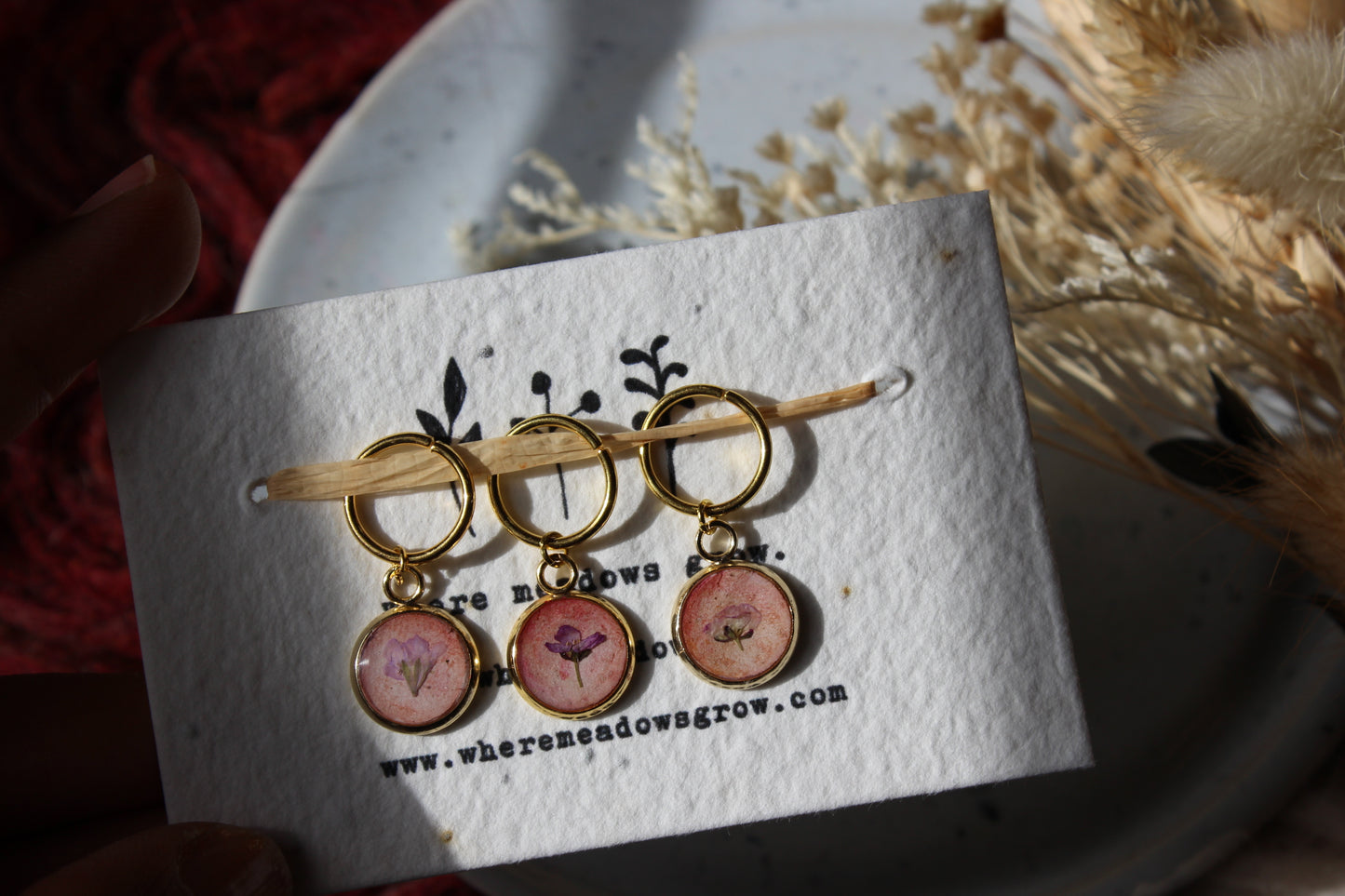 Pink Blossom Dream Stitchmarkers