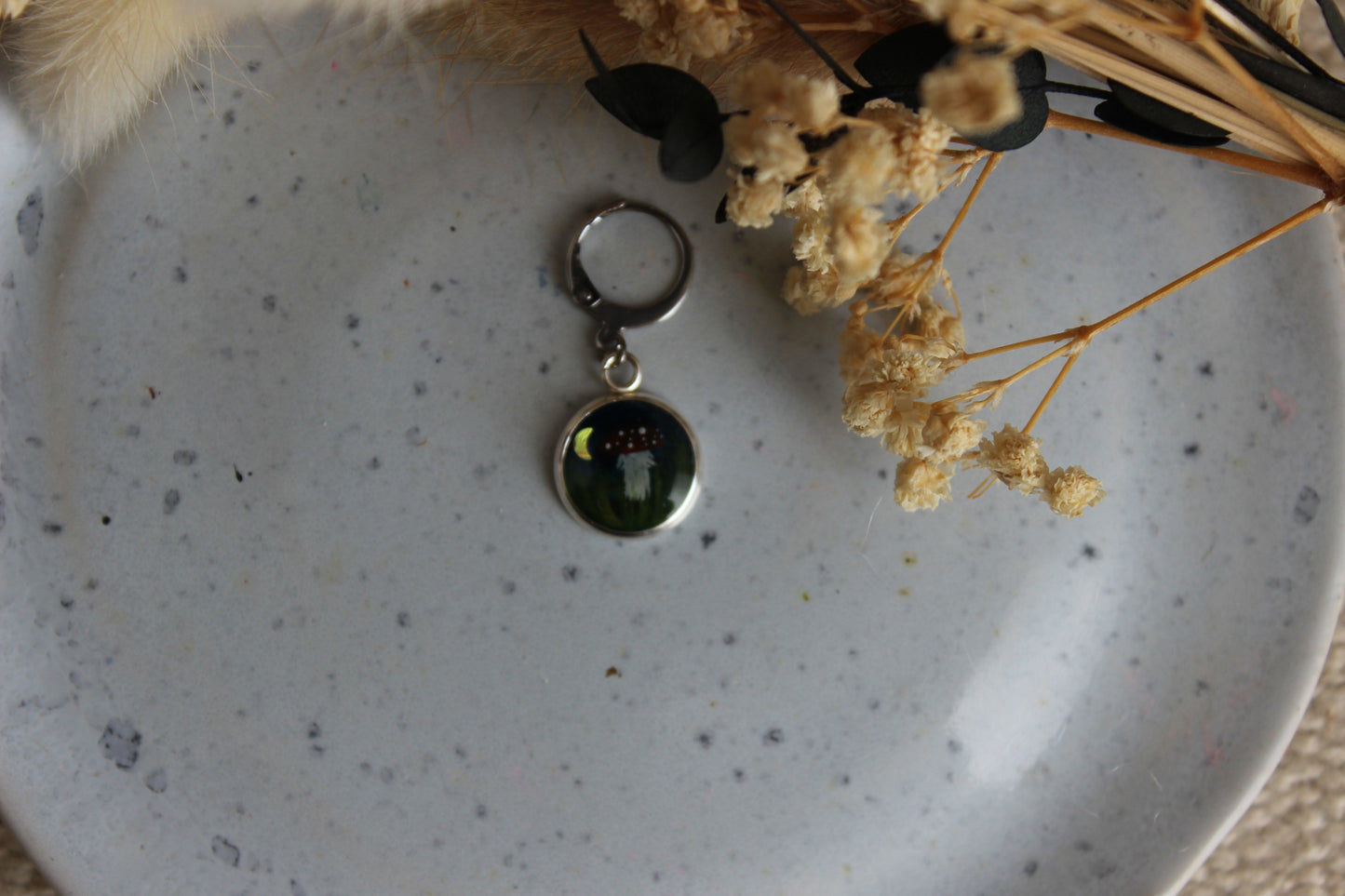 Toadstool Dark Night Stitchmarker (Single)