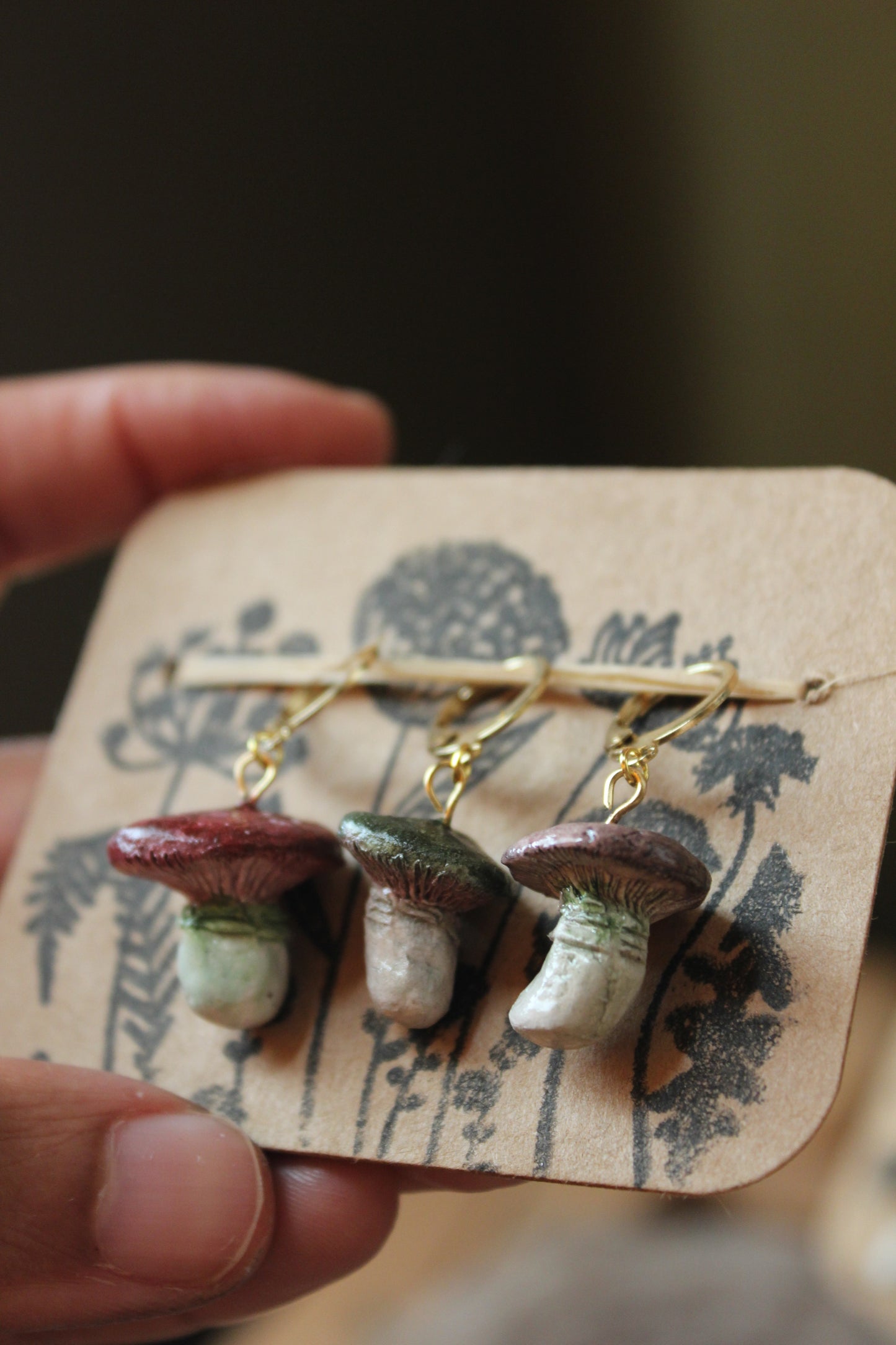 Woodland Mushrooms Stitchmarker Set