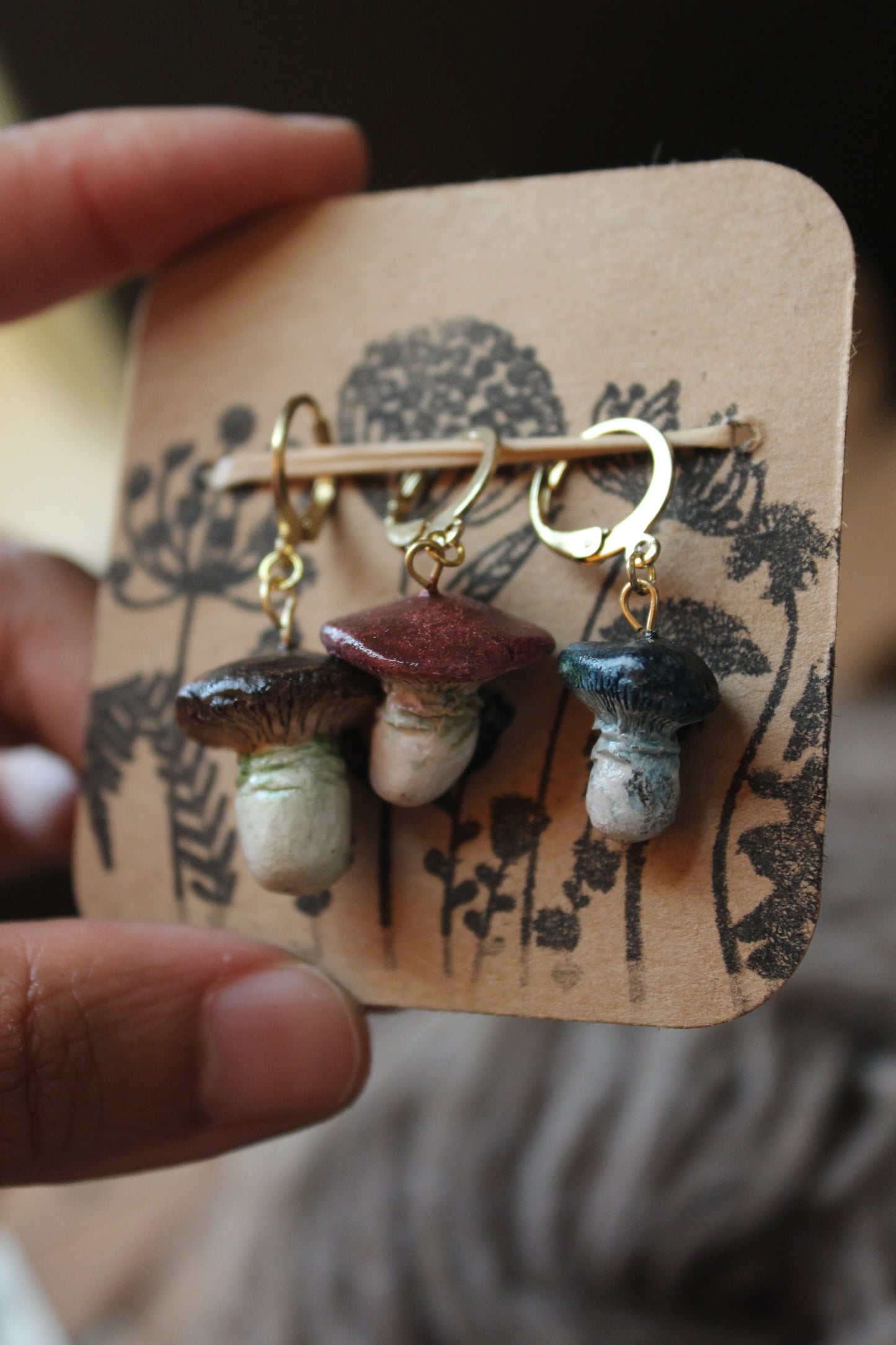 Woodland Mushroom Stitchmarker Set