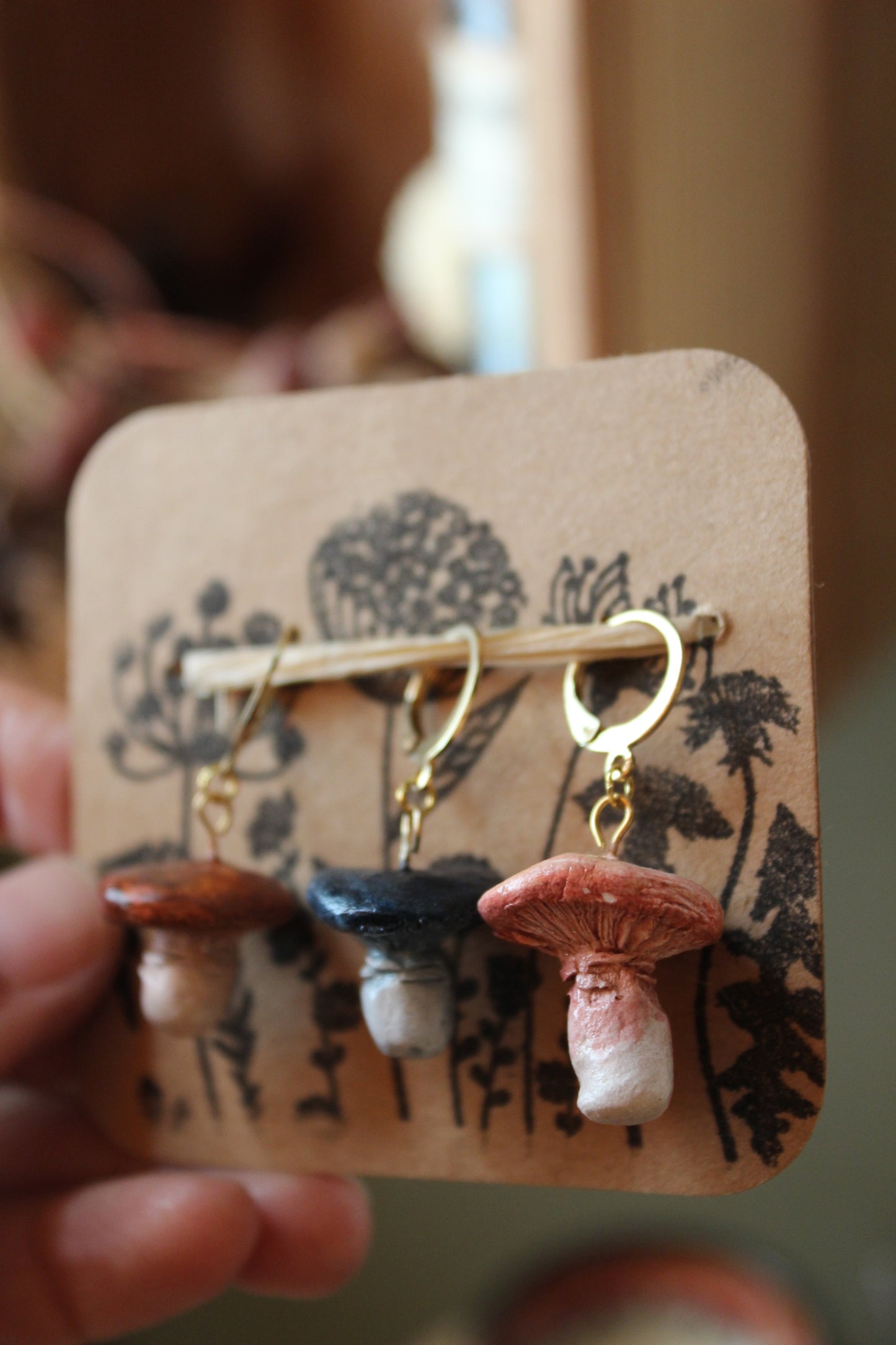 Woodland Mushroom Stitchmarker Set