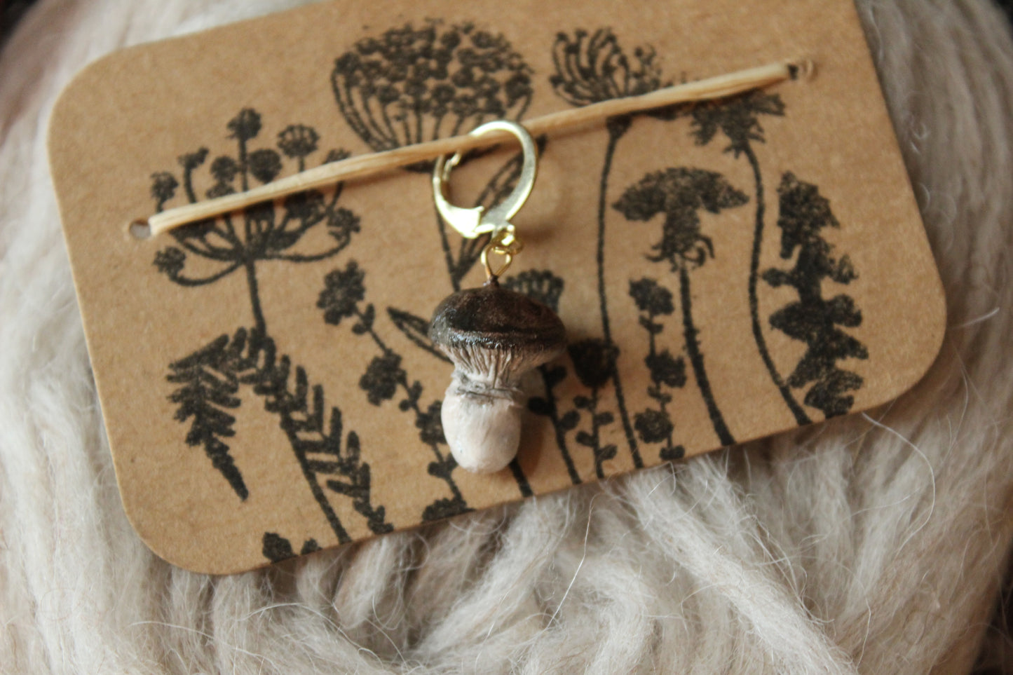 Woodland Mushroom Stitchmarker (Single)