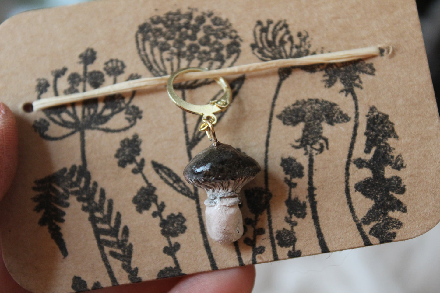Woodland Mushroom Stitchmarker (Single)