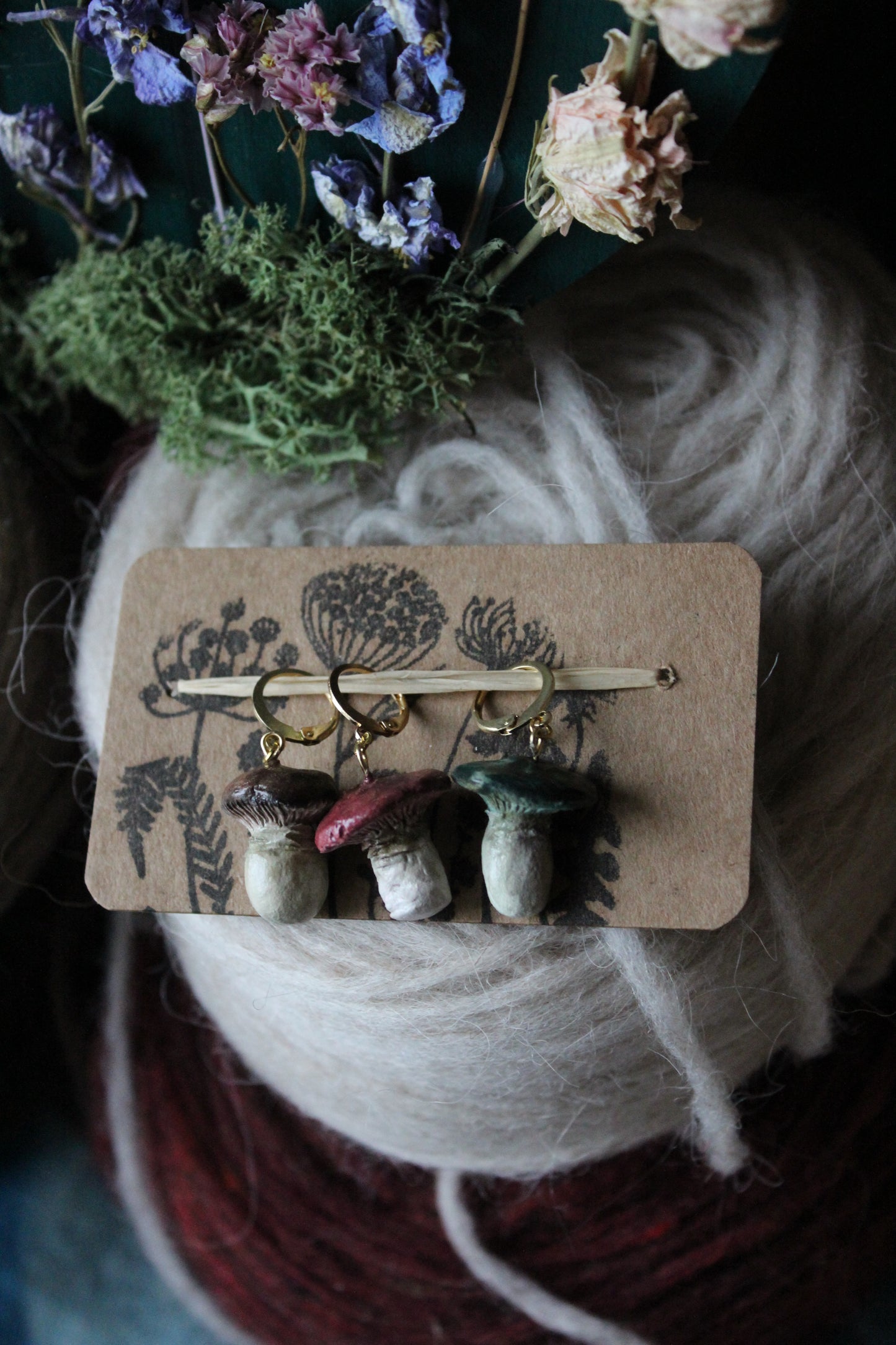 Mushroom Stitchmarker Set