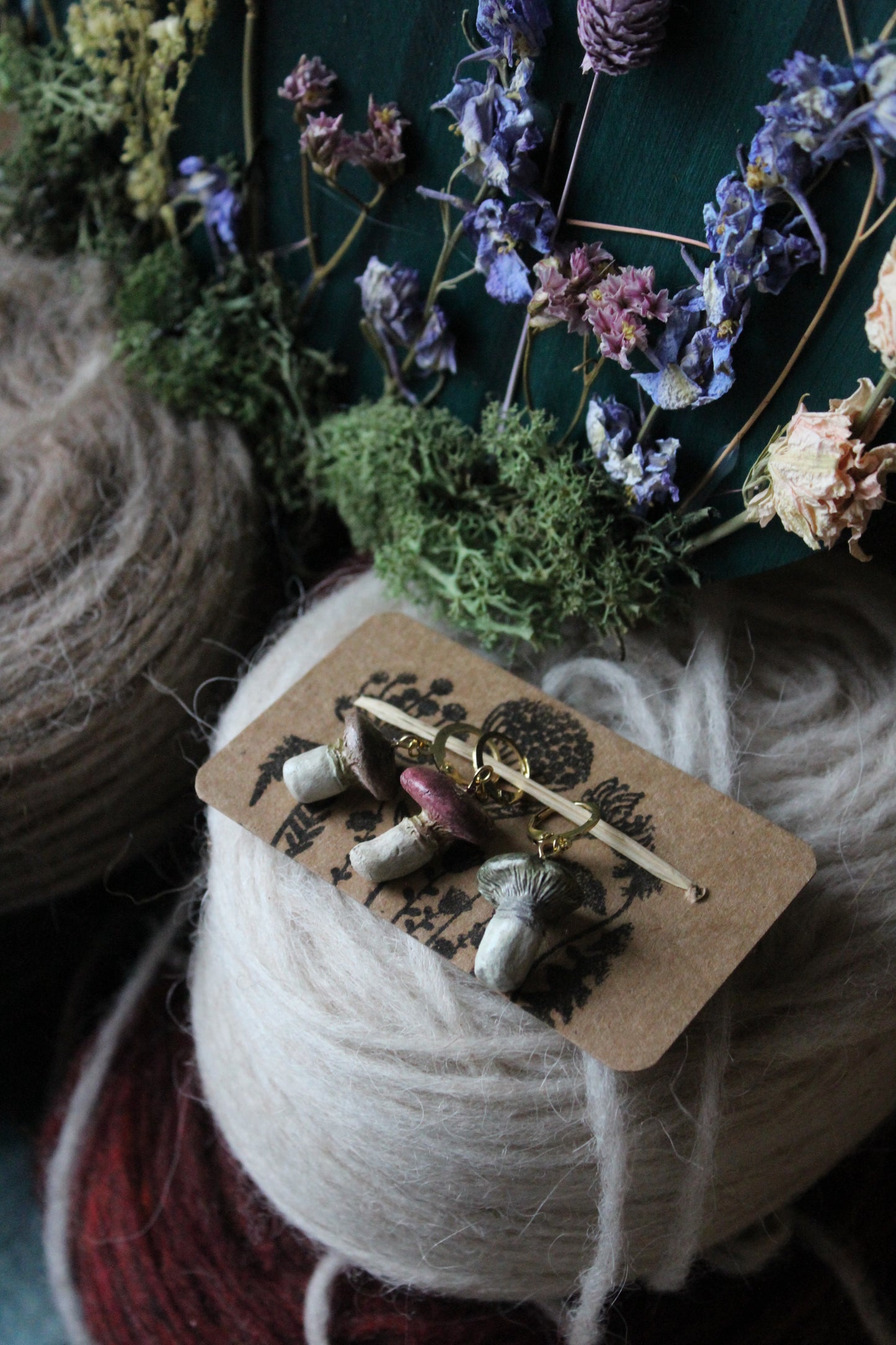 Mushroom Stitchmarker Set