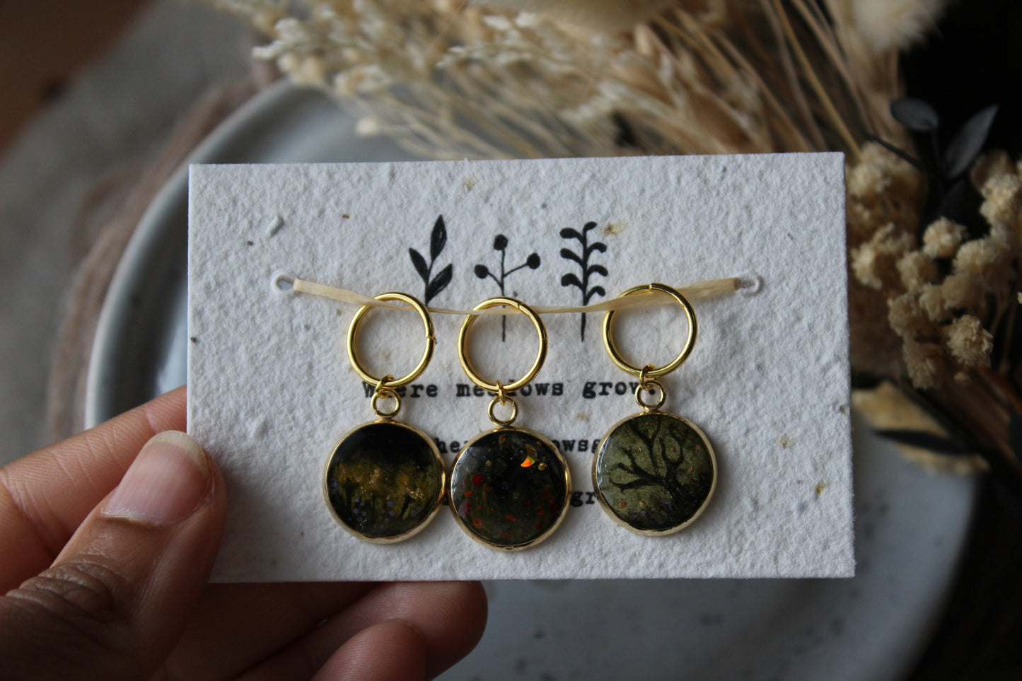 Evening Cottage Stitchmarker Set