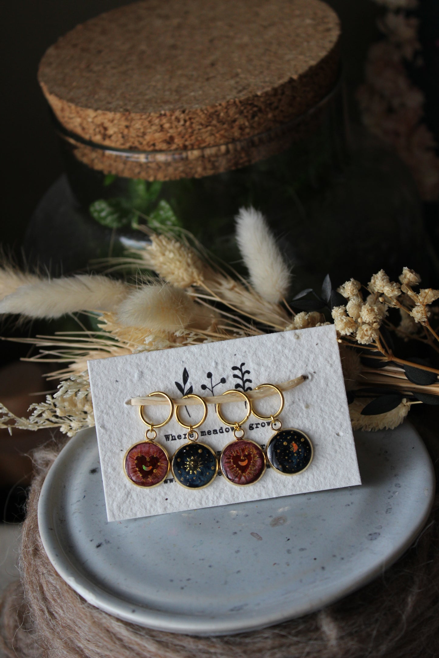 Burning Heart at Night Stichmarker Set