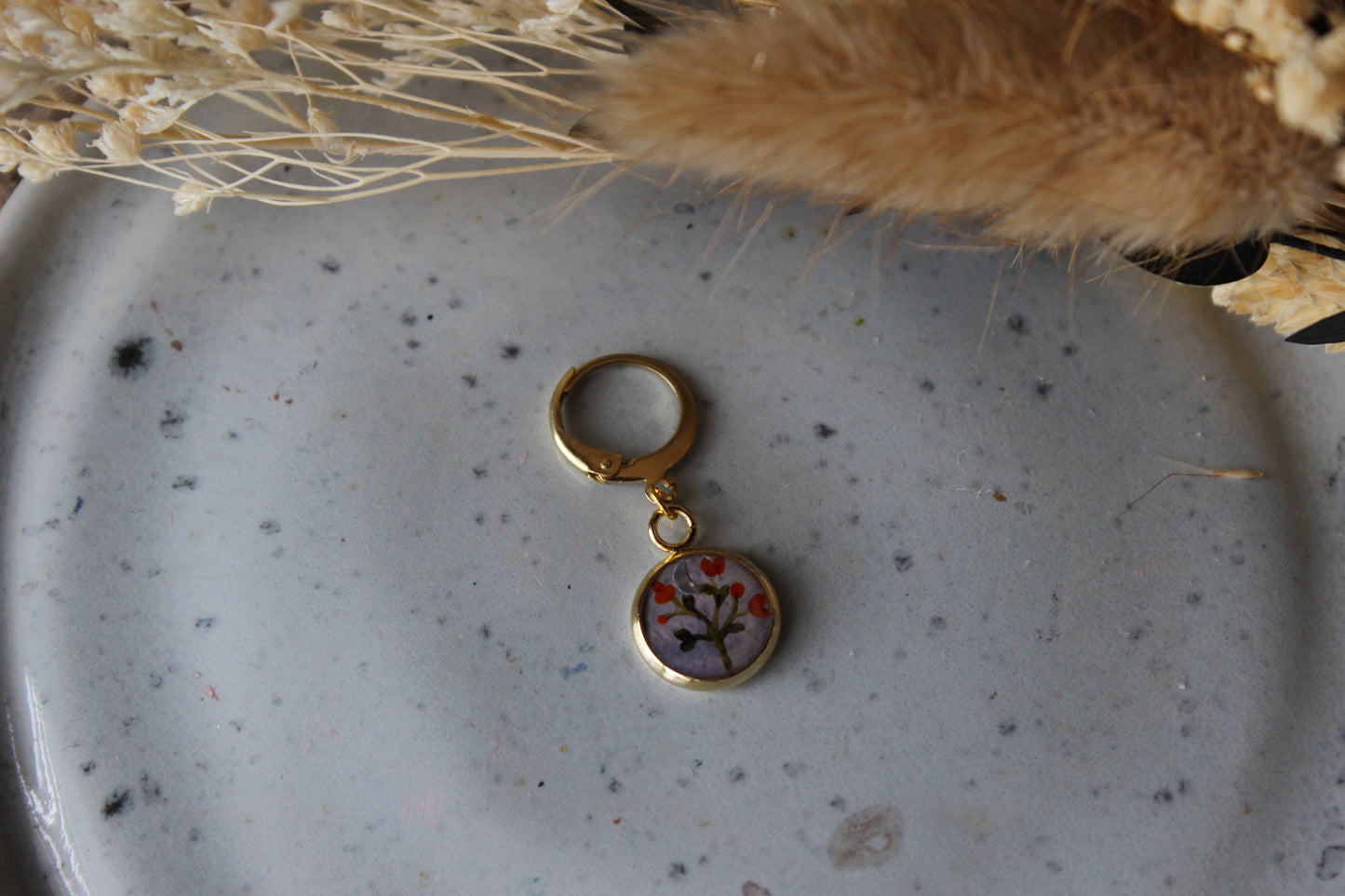 Orange Blossom Stitchmarker (Single)