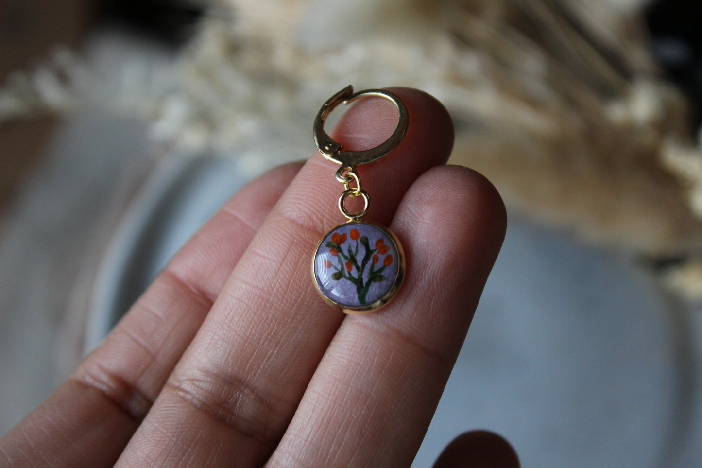 Orange Blossom Stitchmarker (Single)