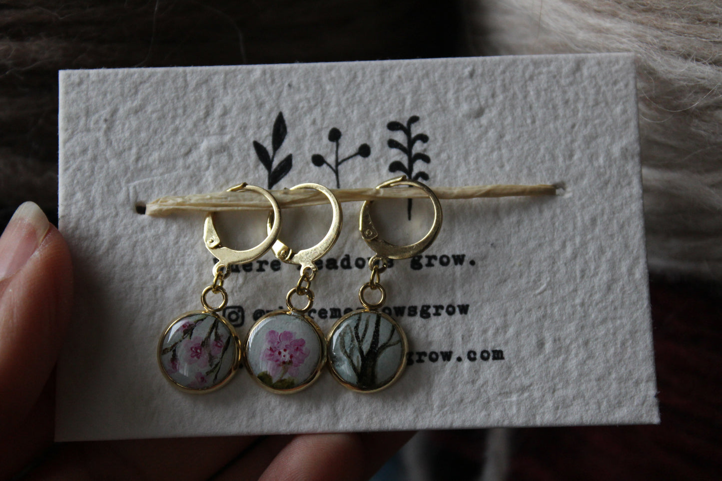 Pink Blossoms Stitchmarker Set (BGrade)