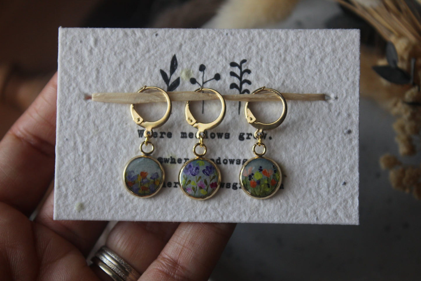 Colourful Meadow Stitchmarker Set