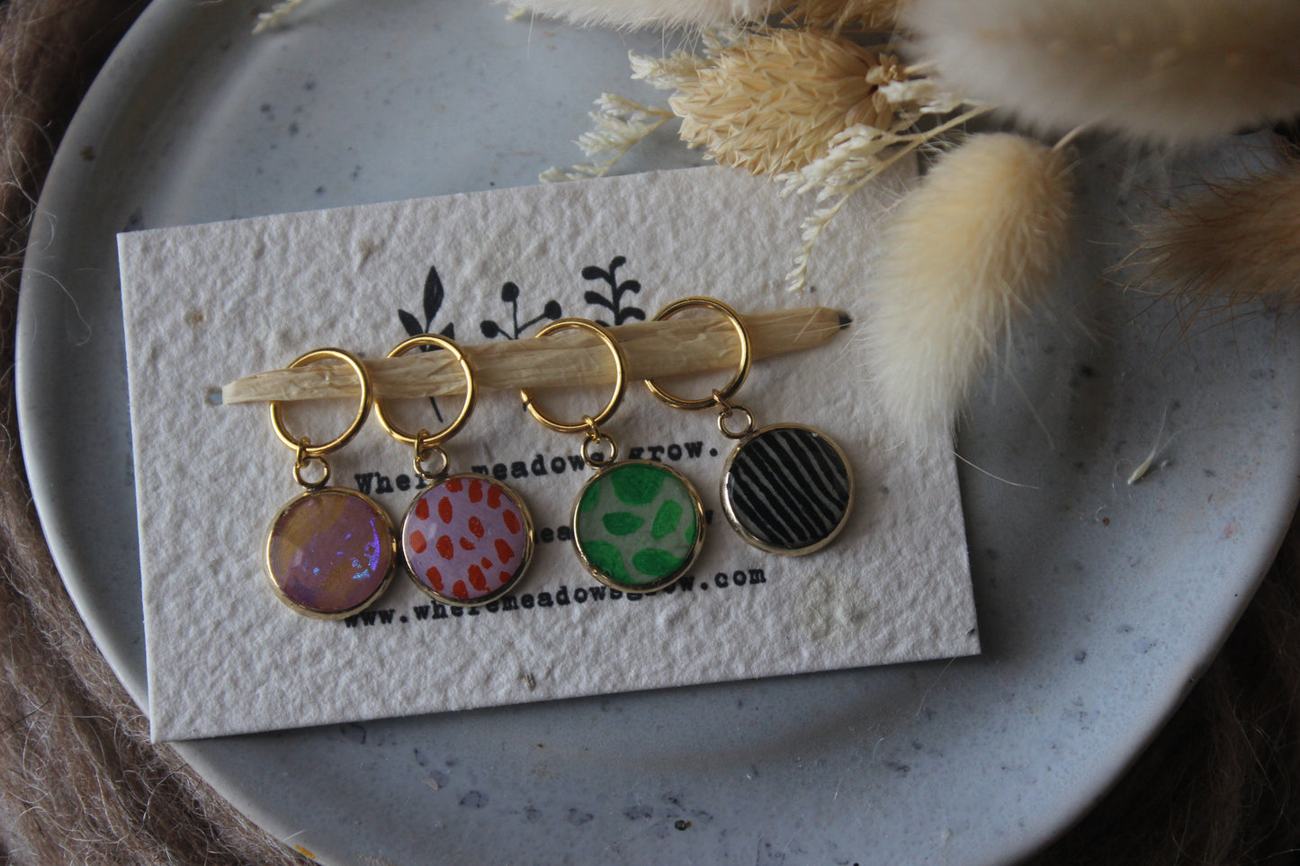 Abstract Pattern Stitchmarker Set