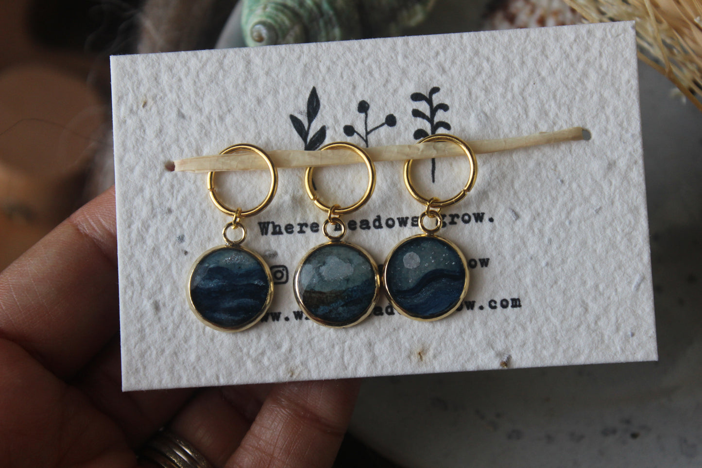 Ocean Moonlight Stitchmarker Set