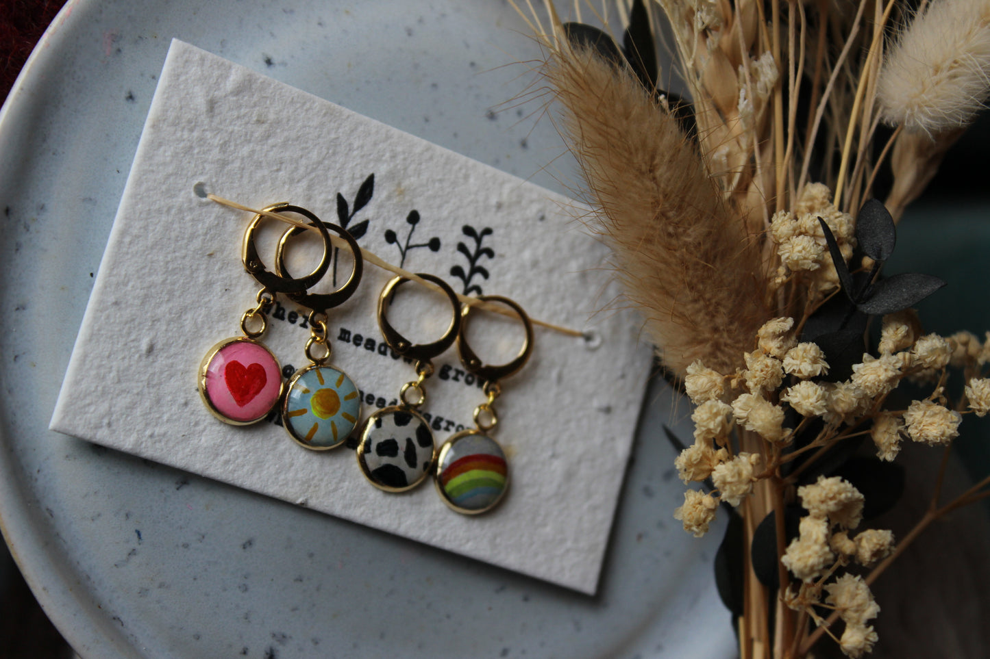 Summer Sun and Rainbow Stitchmarker Set Mini