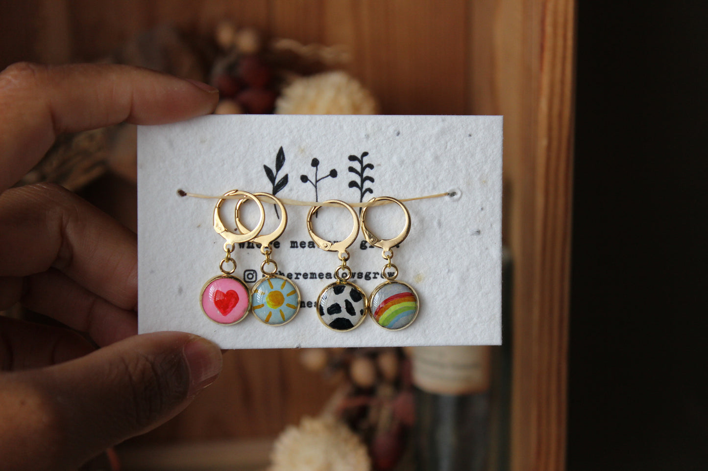 Summer Sun and Rainbow Stitchmarker Set Mini