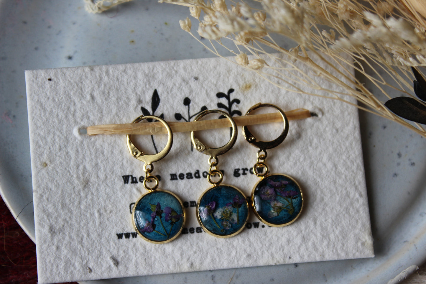 Botanical Night Stitchmarker Set