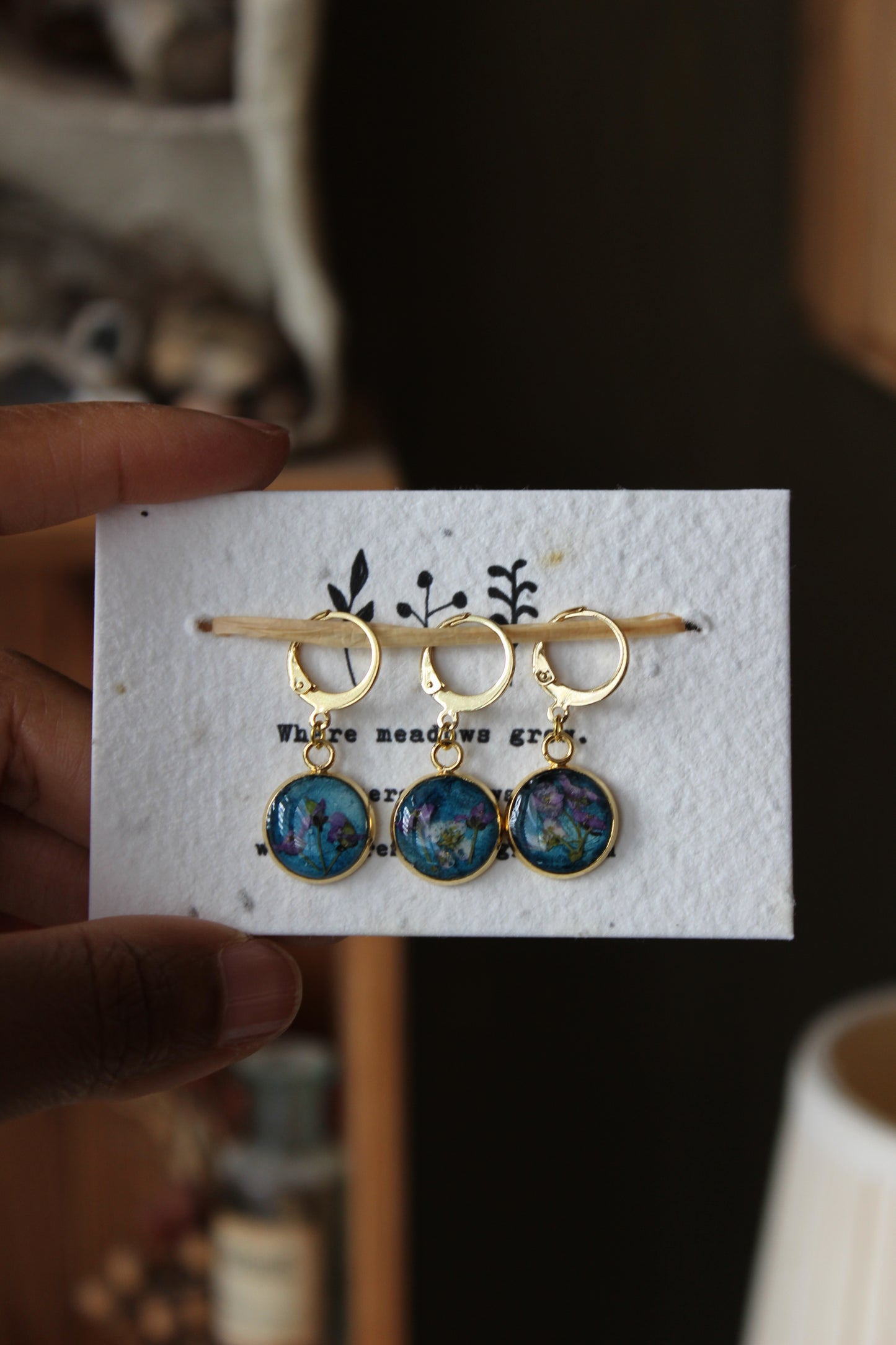 Botanical Night Stitchmarker Set