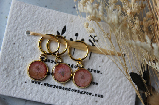 Blush Pink Petal Stitchmarker Set