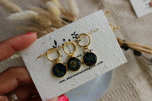 Sun, Moon, Star Stitchmarker Set