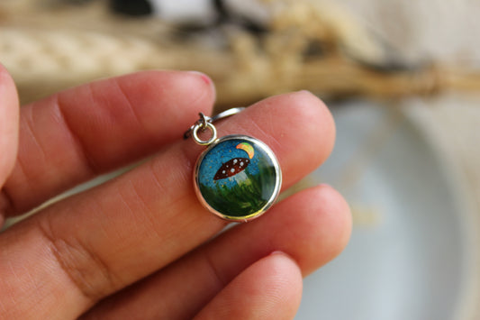 Toadstool and Moon Stitchmarker (Single)
