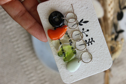 Abstract Resin Stitchmarker Set