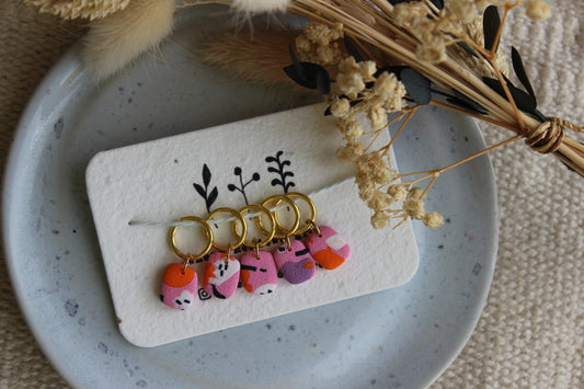 Abstract Clay Stitchmarker Set