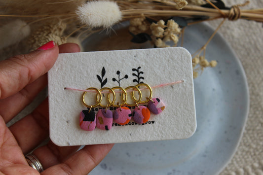 Mixed Shape Polymer Clay Stitchmarkers