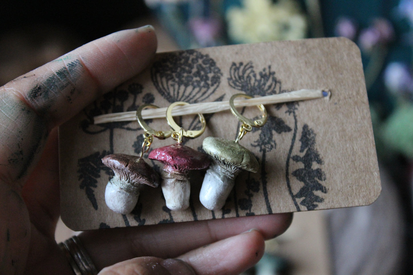 Mushroom Stitchmarker Set
