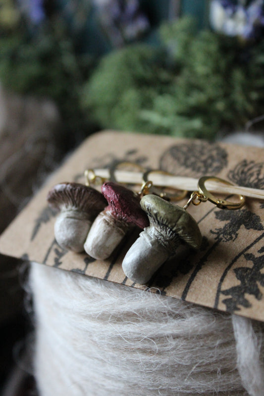 Mushroom Stitchmarker Set