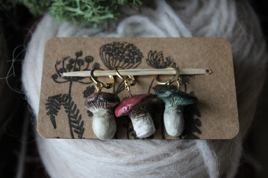 Mushroom Stitchmarker Set