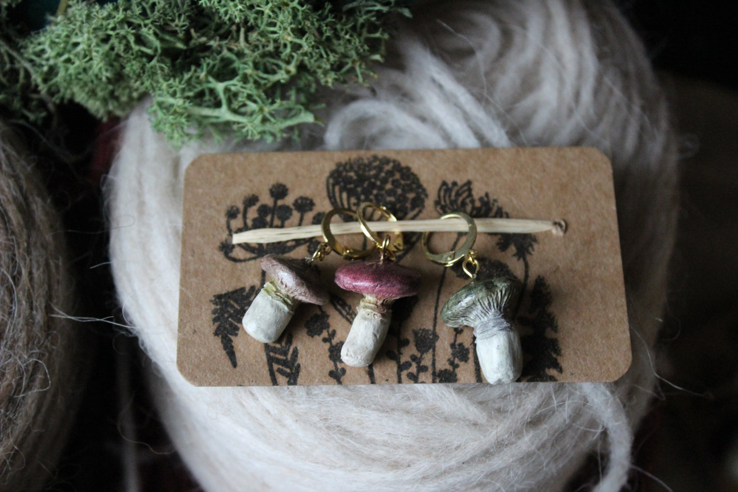 Mushroom Stitchmarker Set