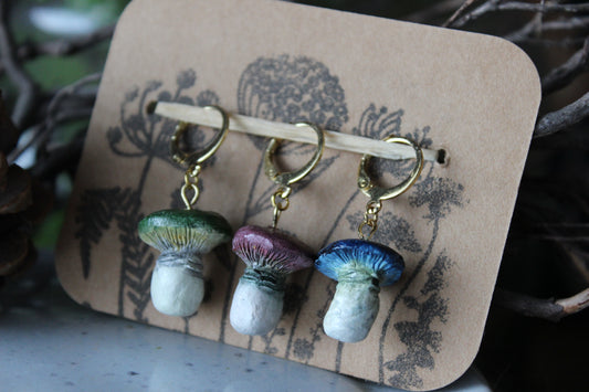 Clay Mushroom Stitchmarker Set