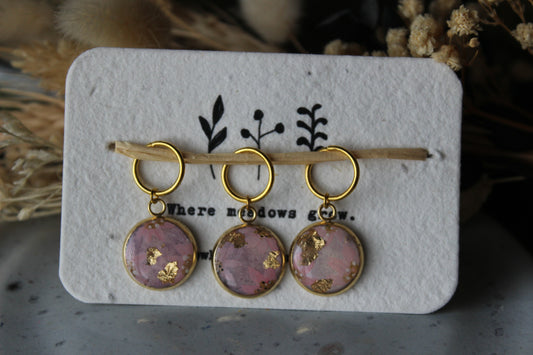 Blossoms with Goldleaf Stitchmarker Set