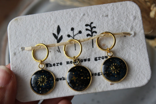 Sun and Star Night Stitchmarker Set