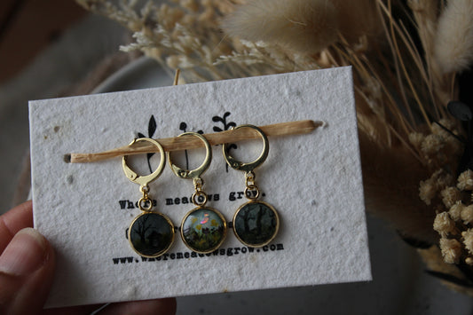 Dark Cottage Meadow Stitchmarker Set