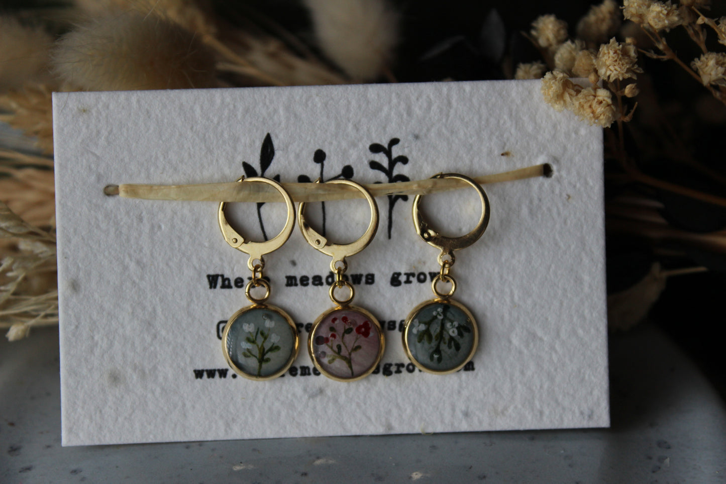 Winter Blossoms Stitchmarker Set