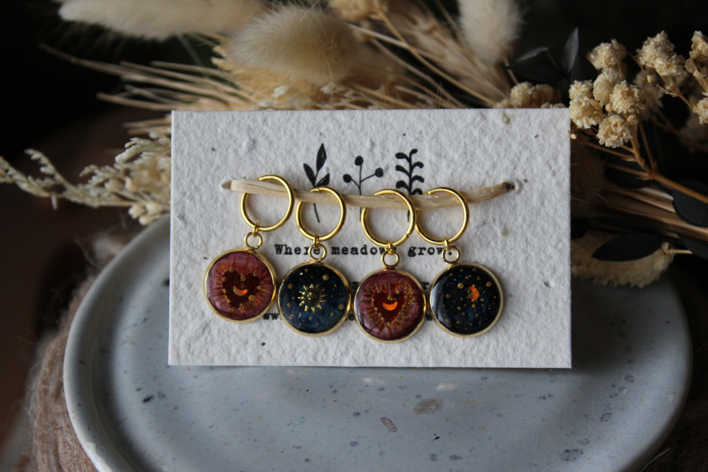 Burning Heart at Night Stichmarker Set