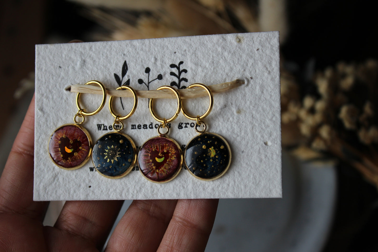 Burning Heart at Night Stichmarker Set