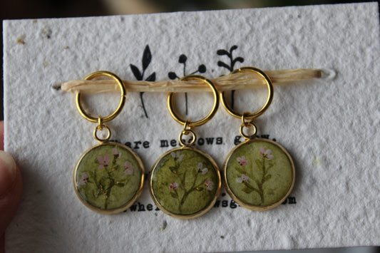 Pink Blossoms Stitchmarker Set