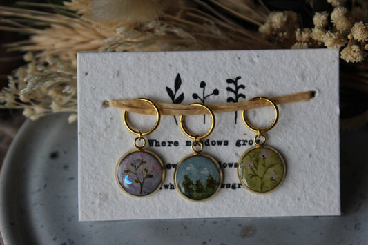 Blossoms and Meadows Stitchmarker Set