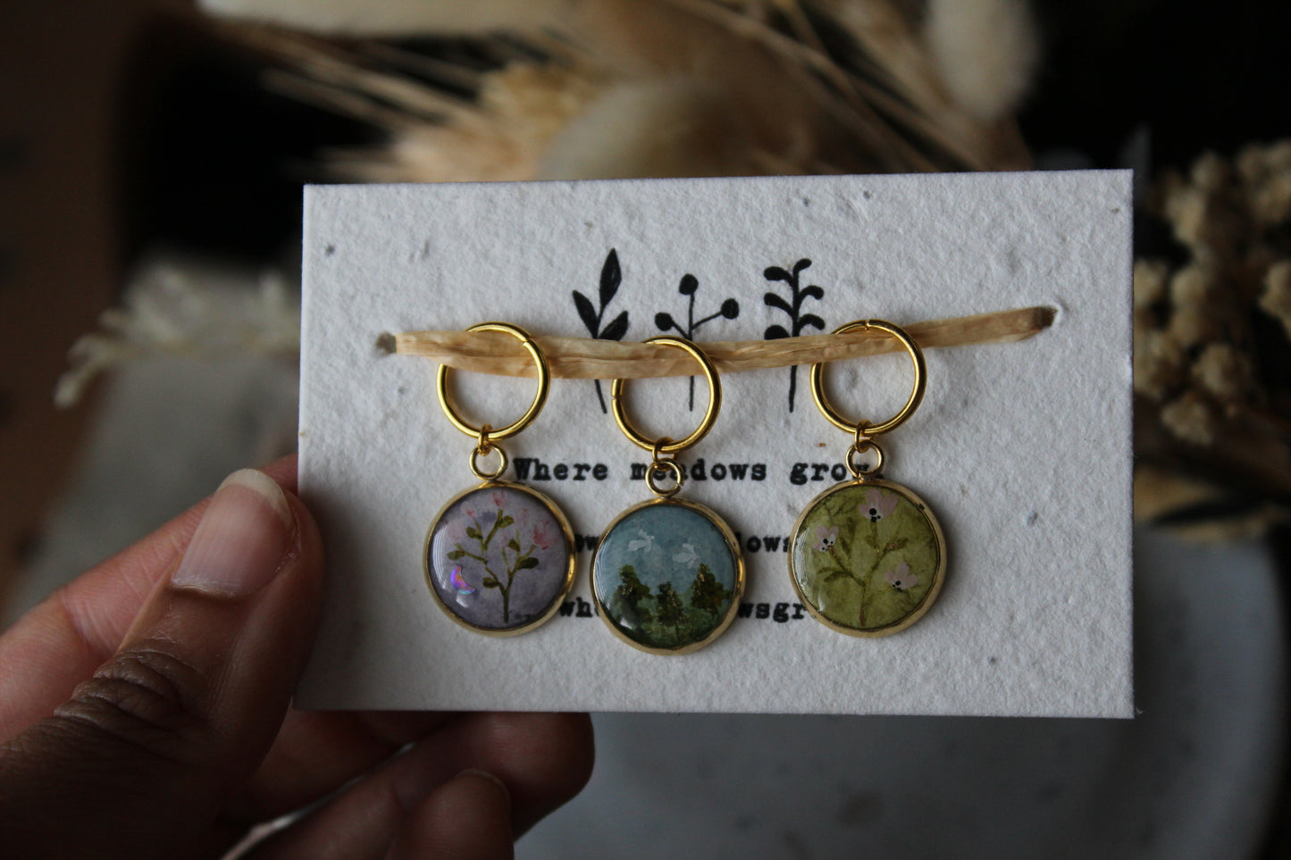 Blossoms and Meadows Stitchmarker Set