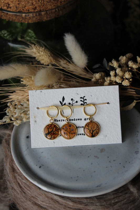 Blossoms and Trees Stitchmarker Set