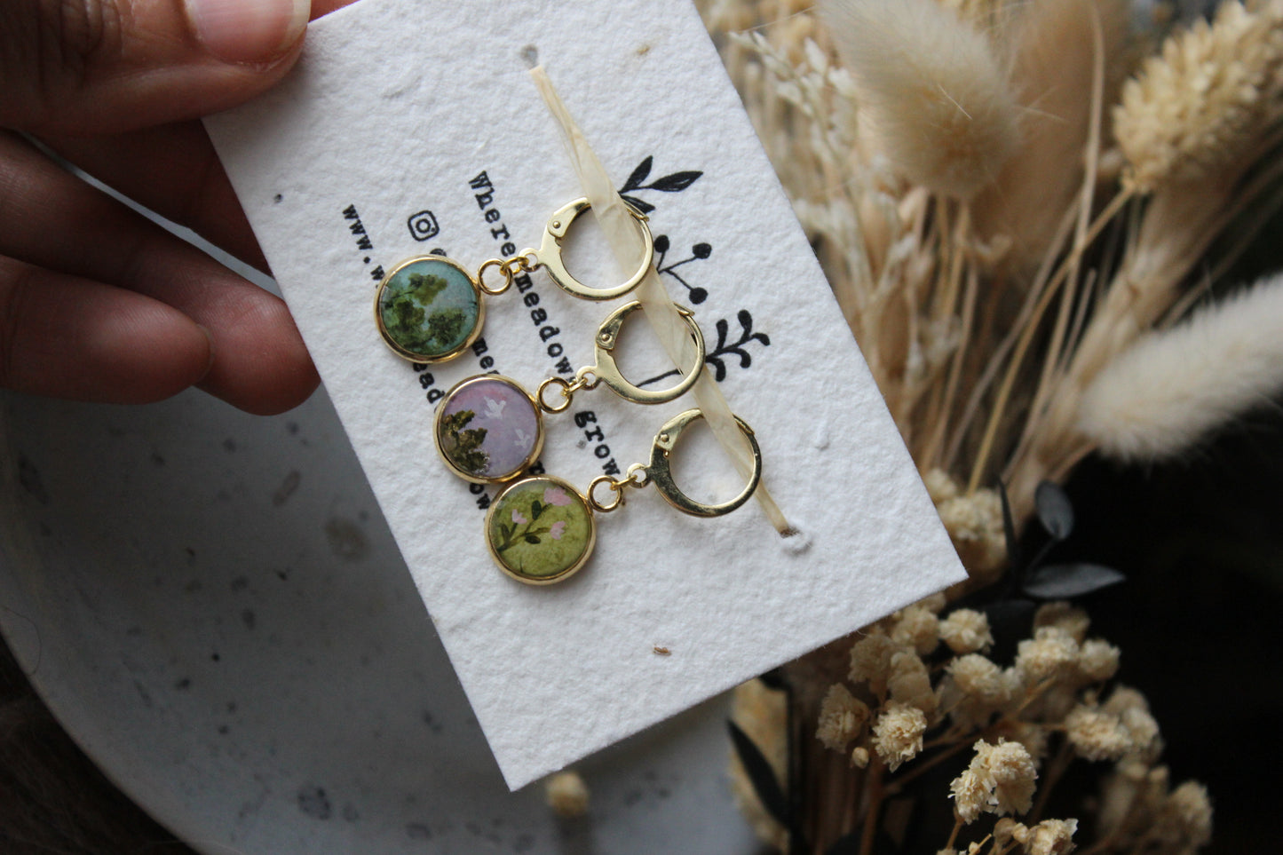 Birds above the trees Stitchmarker Set