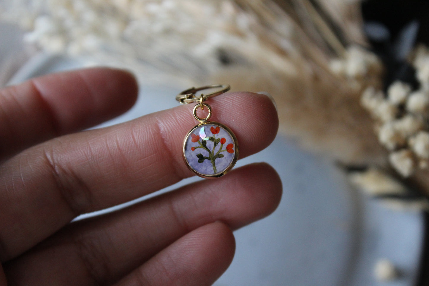 Orange Blossom Stitchmarker (Single)