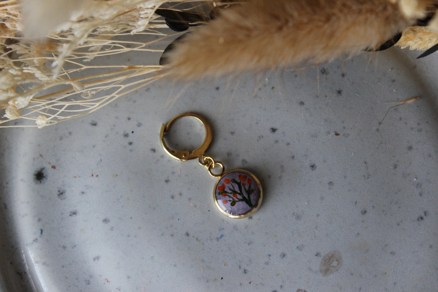 Orange Blossom Stitchmarker (Single)