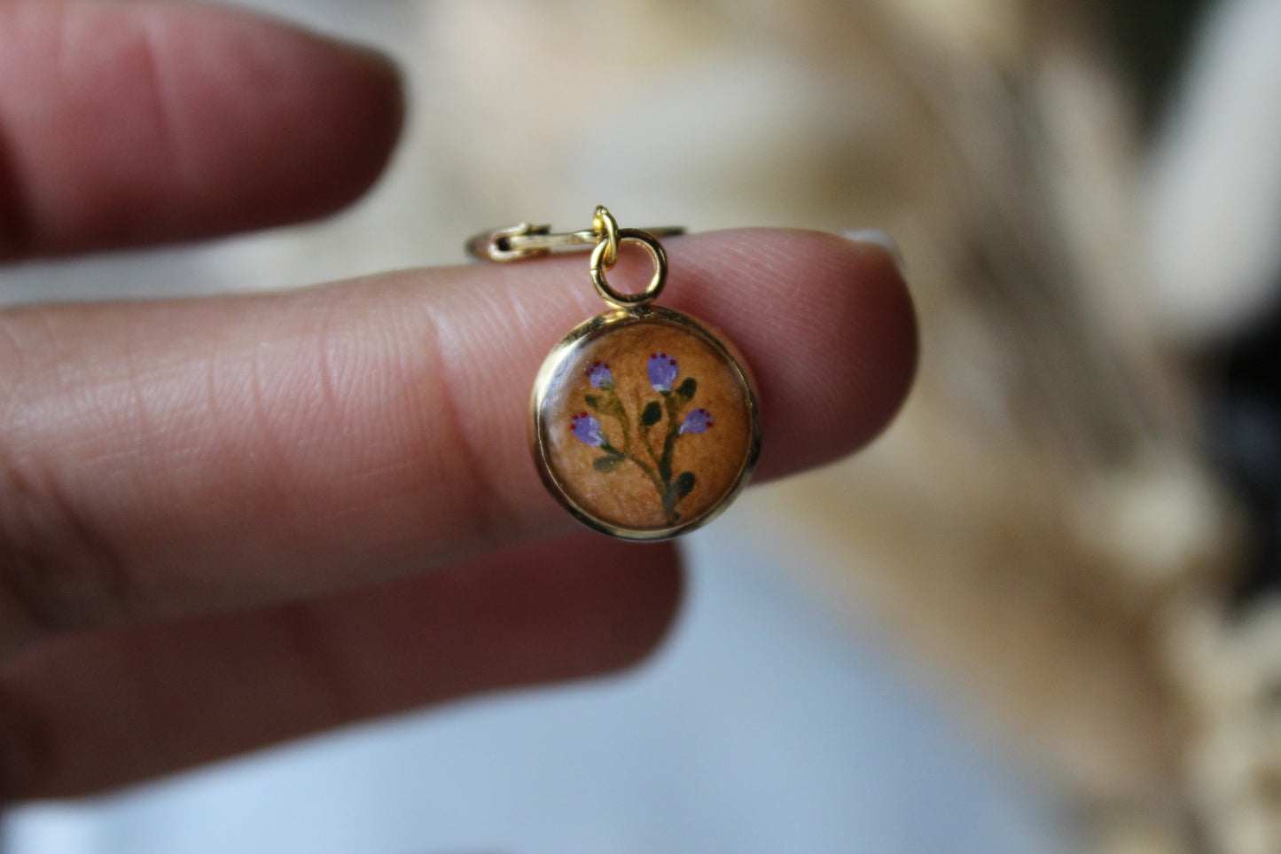 Purple Blossoms Stitchmarker (Single)