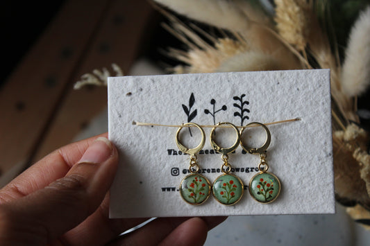 Orange Blossoms Stitchmarker Set