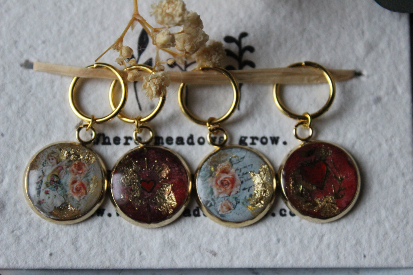 Kitsch and Hearts Stitchmarker Set