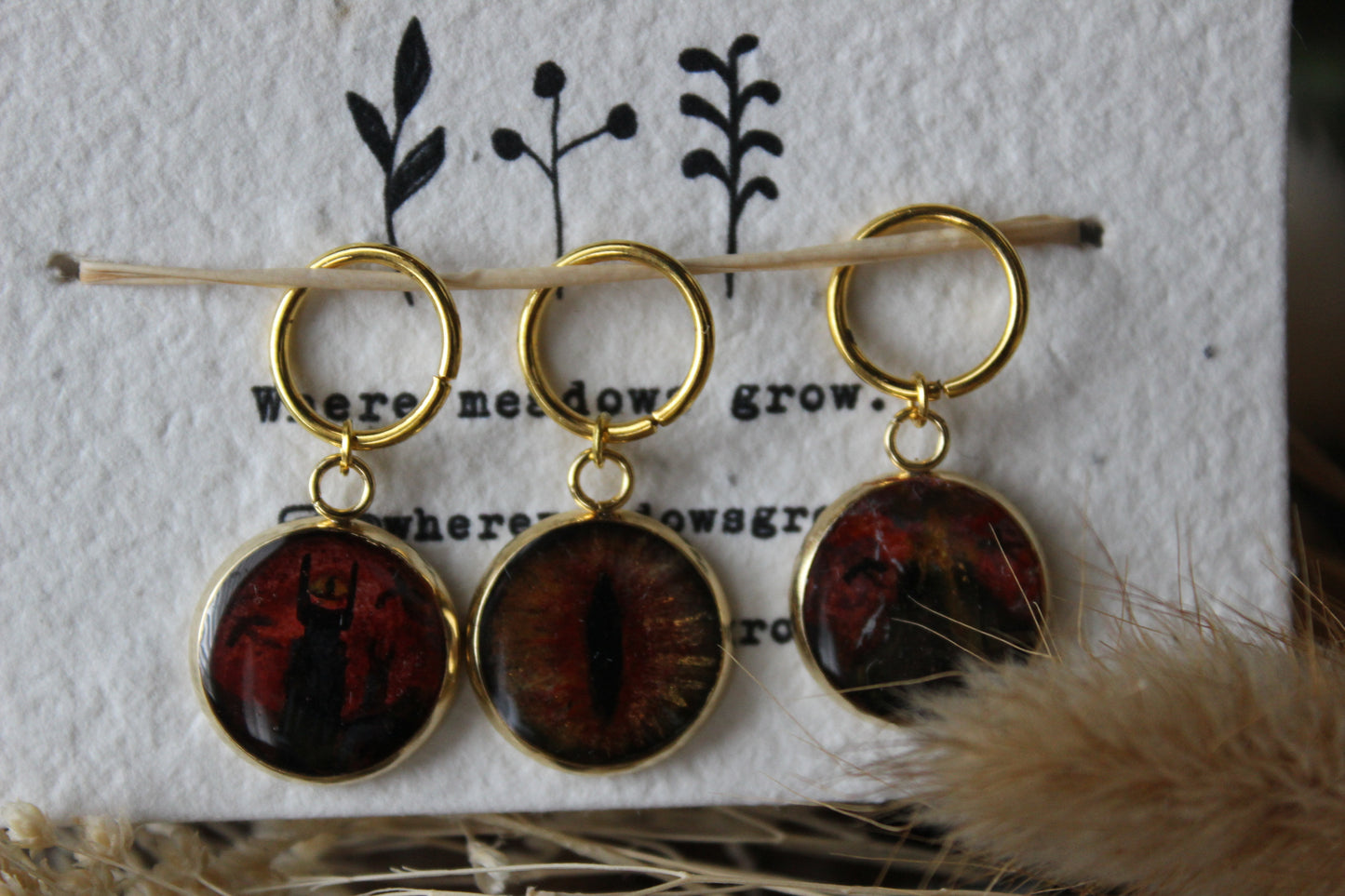 Mordor Never Sleeps (Middle Earth Collection) Stitchmarker Set